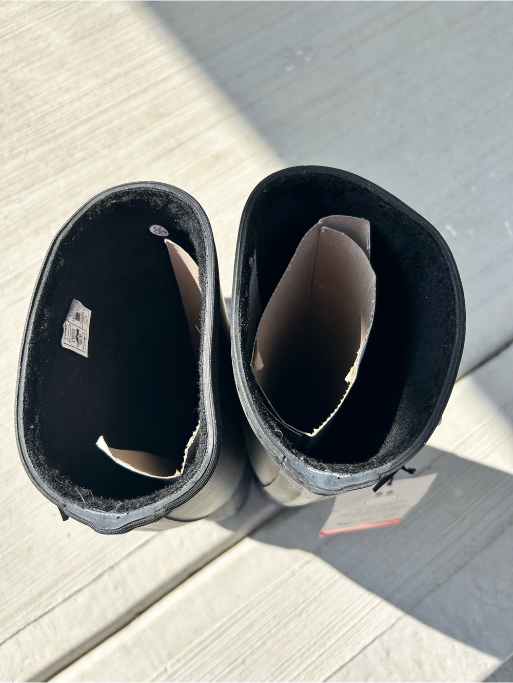 NWT Hunter Matte Black Knee-High Rubber Rain Boots with Adjustable Buckle Size 6 - Picture 5 of 6